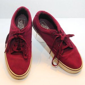 Vans Off the Wall Men's Chukka Low Skateboard Sneaker Shoe Size 8.5M Maroon Red